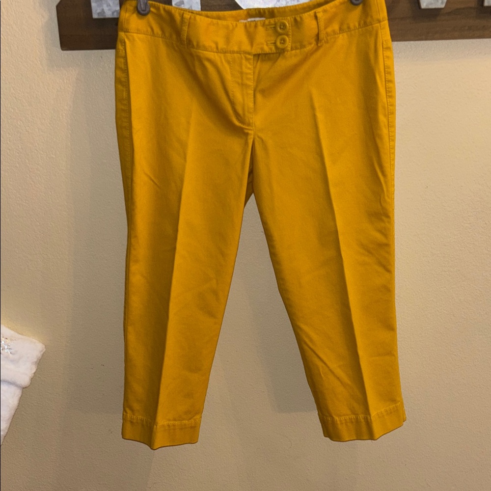 LOFT Golden Yellow Petites Trousers